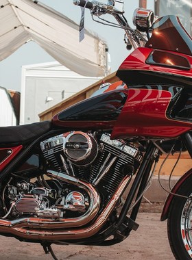 美产S-S哈雷20年后p滑翔路王改装Stealth大流量空滤软尾高性能进