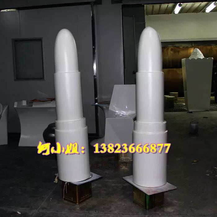 商场DP点彩妆品牌推广口红模型雕塑玻璃纤维唇P膏bb霜粉饼道具小