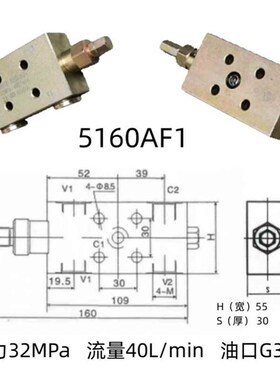 新款包邮液压双向平衡阀25160 25220 25I330 AFBF吊车单向平衡阀