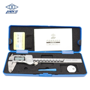 哈量金属壳数显卡尺不锈钢w电子卡尺四用游标数字标尺数字显示尺