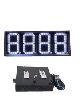 新款加油站12寸白色led油价牌lEed显示屏屏蒙古西非油价油价