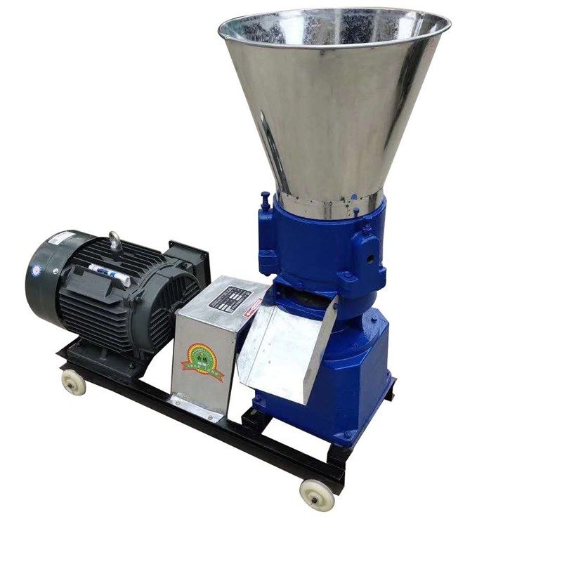 -125c小型家用鸡鸭鹅鱼虾养殖设备饲料颗粒机平磨饲料颗粒机