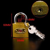 极速锁独立铜锁头g卧室防盗锁z短小型挂锁小号门锁木门小子推拉门