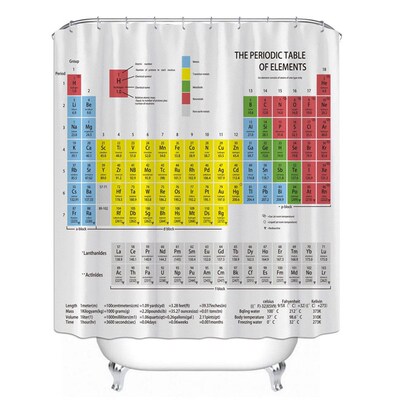 极速Perbiodic Table of Elements Shower Curtain Chemical Form