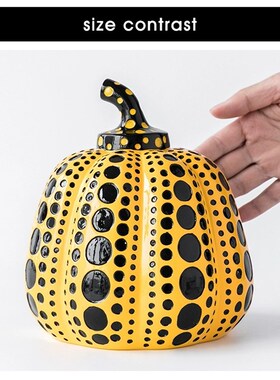 极速日式波点南瓜家居摆件t装饰品工艺摆设玄关现代简约北欧风客