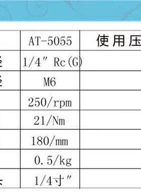 台湾 贝斯特AT-505u5气动棘轮扳手/穿孔式扳手 1/4方寸