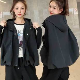 宽松坎肩时尚 2025秋季 外套韩版 新款 百搭冲锋衣 薄坎肩马夹背心无袖