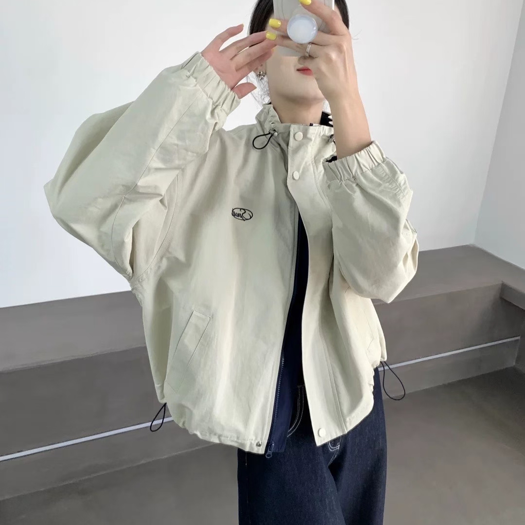 韩版宽松休闲百搭立领外套