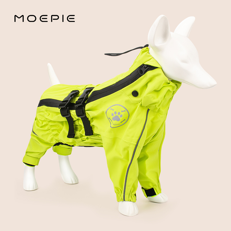 MOEPIE狗雨衣小型犬四脚全包防水