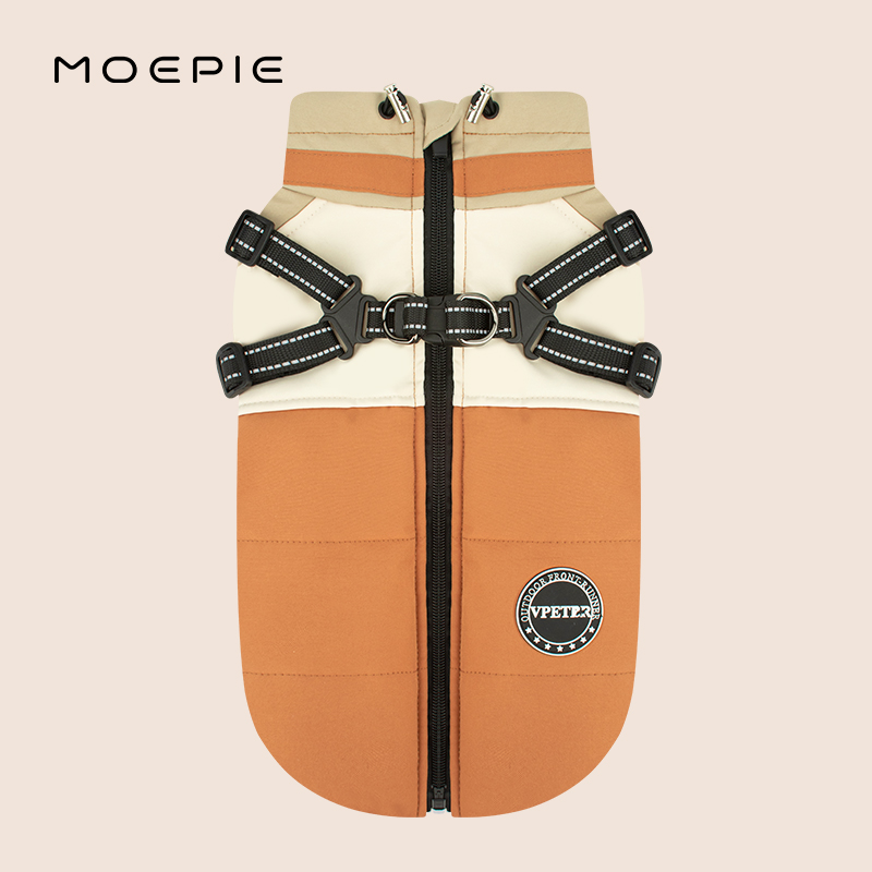 MOEPIE狗狗冬季可牵引保暖外套
