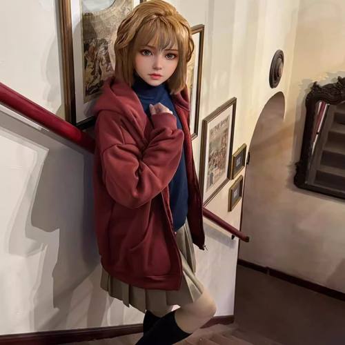 灰原哀cos服名侦探柯蓝红灰套装