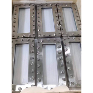 长条形视镜304/316L定制不锈钢玻璃化工观察孔板式液位计法兰平焊