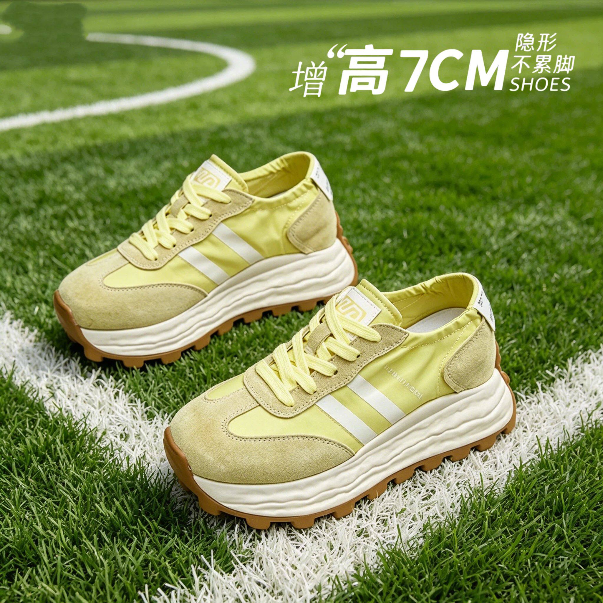 7cm内增高阿甘鞋小码女鞋