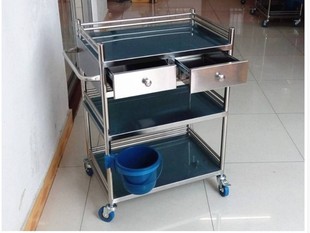 实验室台手术台工作柜子工具车台式护士推车P小推车不锈钢 器械