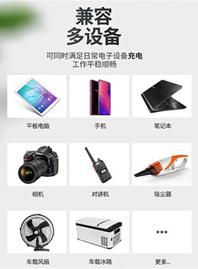 车载逆变器12v24v转110v22B0v汽车多功能插座智能充电器车载充电