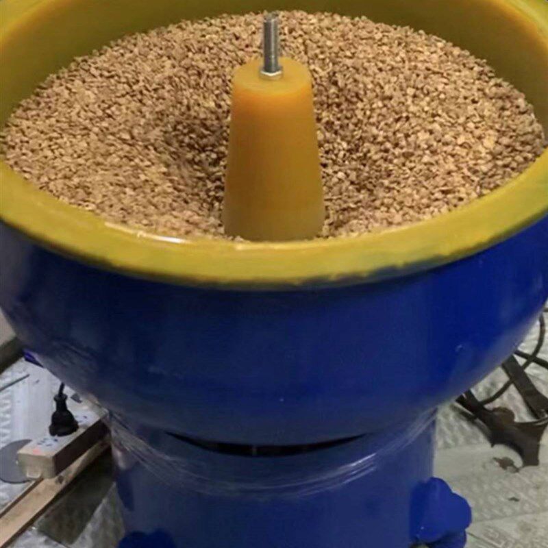。振动抛光机玛瑙鹅卵石玉u石抛光机小型PU胶铁皮直斗振桶研磨抛