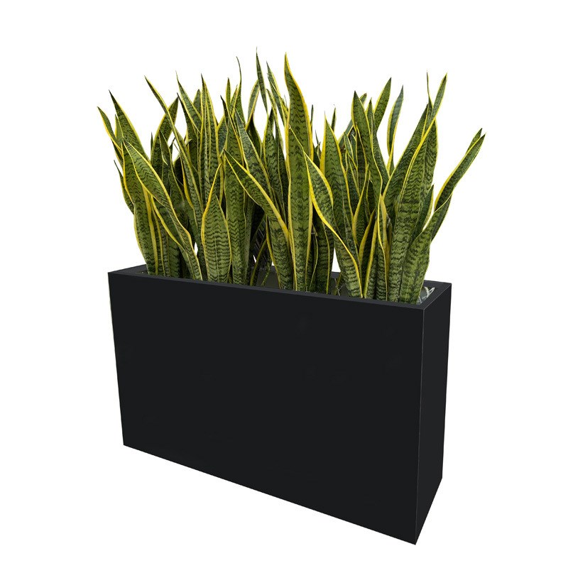 户外玻璃钢花箱长方形不锈钢花盆组合商场街区广场种Y植绿化花槽