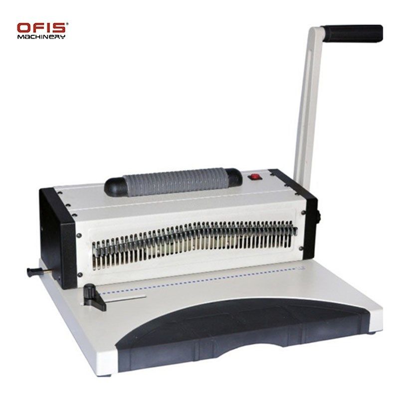 558双臂胶圈装订机 4矩形打E孔 画册笔记本梳式打孔装订机