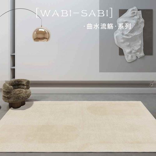 【折扣店】奶油风地毯客厅卧室床边毯茶几毯高级S轻奢仿羊绒地垫