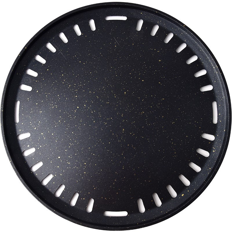 OF9D韩式烤炉烤盘上排烟烤肉z炉烧烤盘直径330铸铁烤肉篦子大号煎