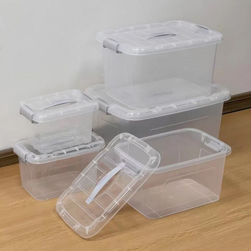 塑料透明收纳箱装衣服特大小号收纳盒学生整理箱玩具车载储物大箱
