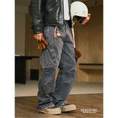 子 伞兵裤 凯鲁亚克 NEIGBORL钊叔制复古水洗直筒多口袋做旧工装