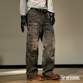 可可西里 盗猎 NEIGBORL钊叔制美式 重工水洗多口袋直筒工装 裤