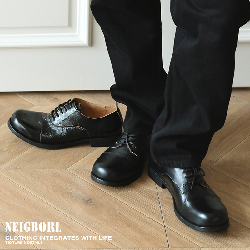【话事人】NEIGBORL钊叔制美式潮流亮面低帮牛皮固特异休闲皮鞋,流行男鞋,休闲皮鞋,淘宝优惠券,粉丝福利购,淘宝优惠卷