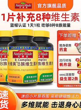 NatureMade天维美维生素B多种复合维生素片补充释缓VB男女士90粒