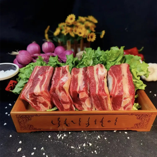 【店铺热销】买2斤送1斤内蒙古黄膘牛排3斤牛肋条黄标四肋牛肉