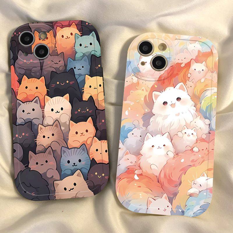 彩虹硅胶小米手机壳卡通