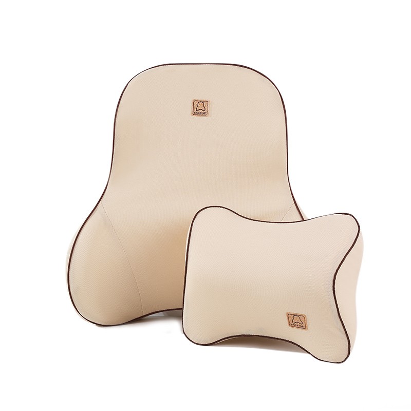 汽车腰靠a护腰记忆棉n靠背垫座椅靠垫腰枕靠枕车载车用头枕腰垫套