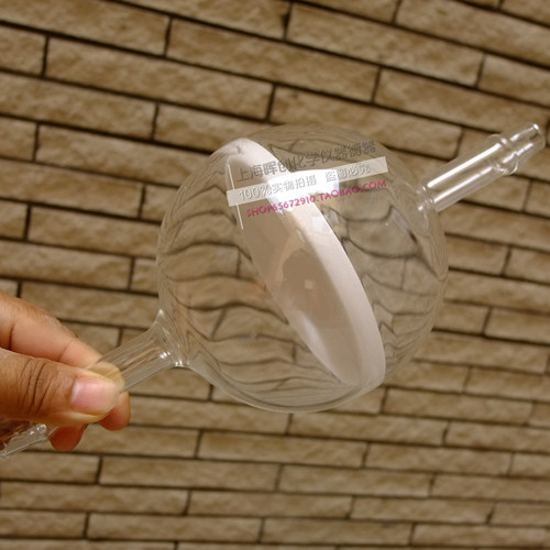 实验室圆形砂e芯过滤球 球形 砂芯漏斗  直径100MM/G3/3#容量500M