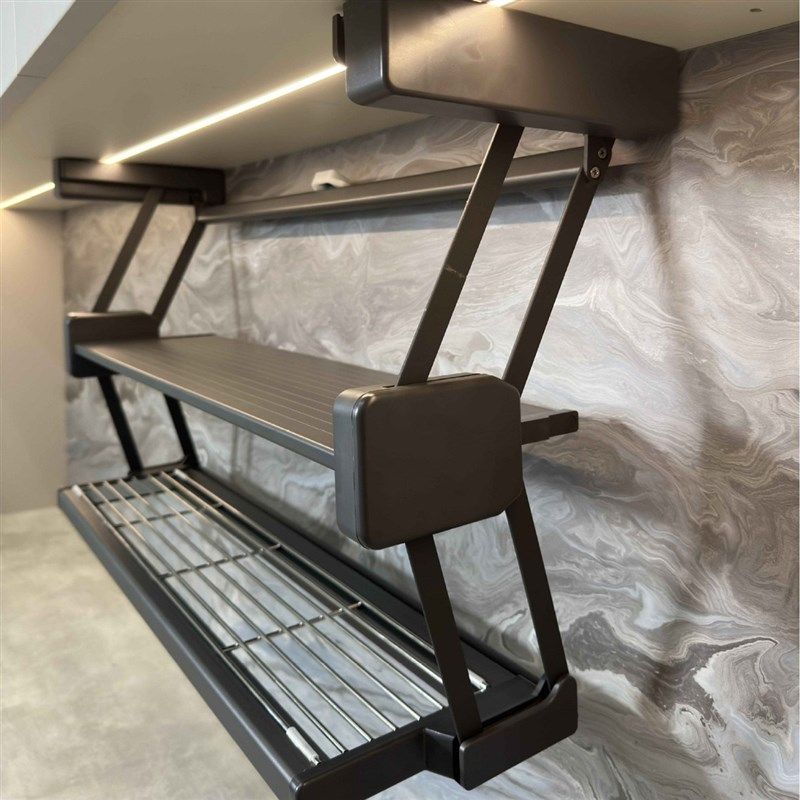 吊柜折叠置物架下拉式双层升降伸缩备菜调料碗碟储物Z收纳备餐架,纺织面料/辅料/配套,纺织机械配件,淘宝优惠券,粉丝福利购,淘宝优惠卷