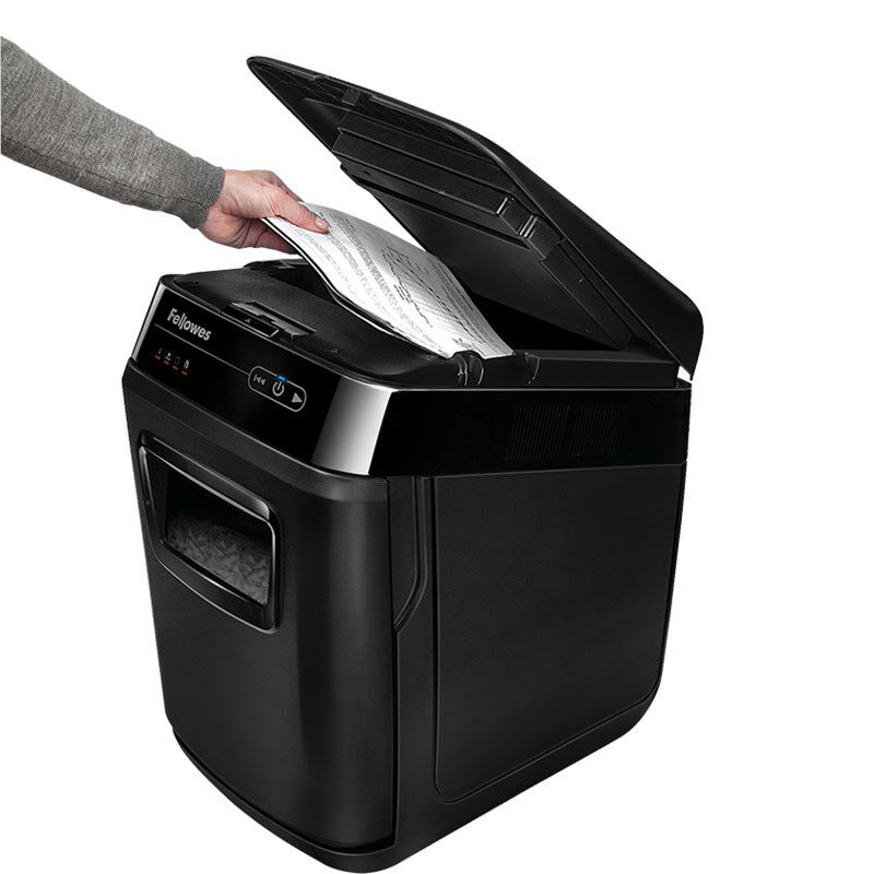 Fellowes范罗士200C全自动碎纸机单次放纸200张4*38mm手X动10张32
