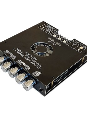 HT21升级款 2.1声道TDAs7498E蓝牙功放模块音调低音炮160Wx2+220W