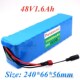 capacity lithium 48v 28Ah High 13S3P batteury 1000w ion