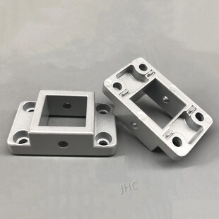 铝型材支a座c方孔支座方孔法兰方孔固定座方孔支撑座方通支座方管