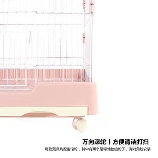 倍特尔抽屉式防喷尿兔笼s子豪华别墅单双三层安哥拉荷兰猪猫狗犬