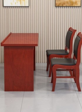 奈高培训桌实木橡胶木双人会议桌长条桌听讲桌1350P*450*750单桌