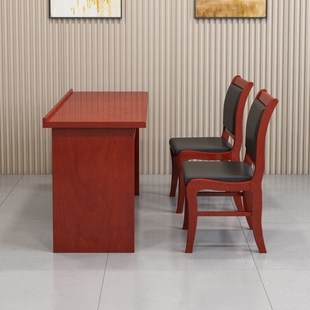 奈高培训桌实木橡胶木双人会议桌长条桌听讲桌1350P 750单桌 450