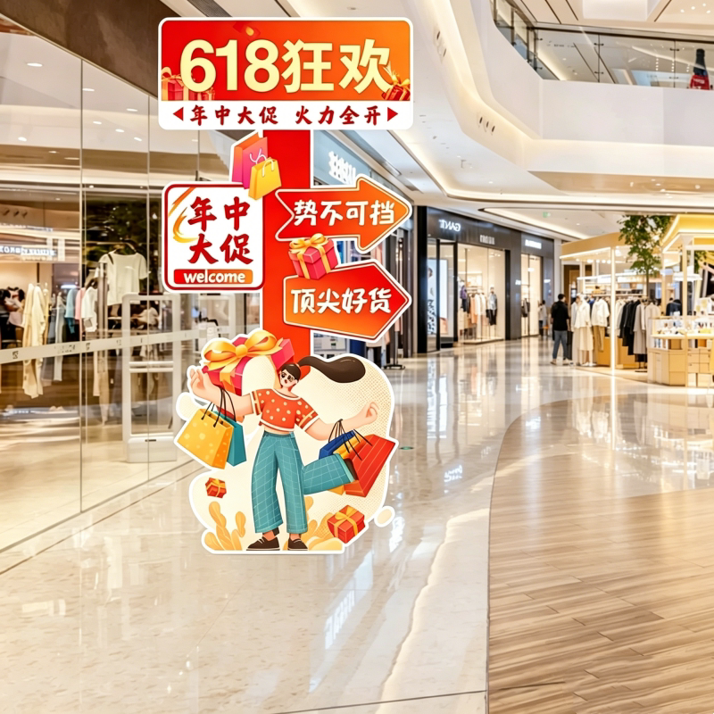 【深圳顺丰】618氛围背景板