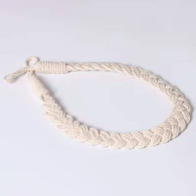 现代公主风棉绳辫子窗帘扎束系带绑绳配件