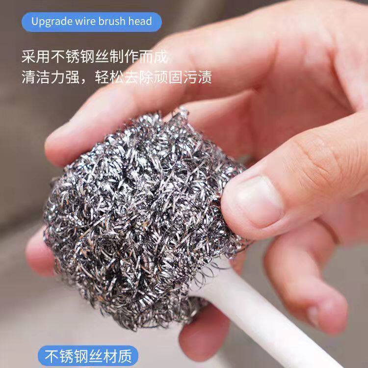 水杯长柄钢丝球刷杯刷清洗保温杯奶瓶神器去茶渍杯子清洁涮子
