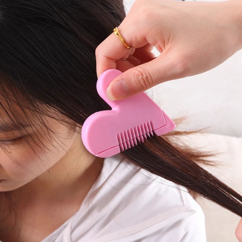 爱心削发梳子家用理发打薄神器儿童女孩刘海修剪剪刀工具