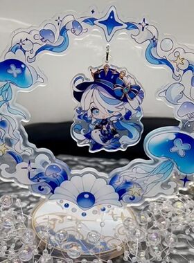 原神周边芙宁娜摇摇立牌乐立牌桌面散兵摆件卡洛斯公子亚克力