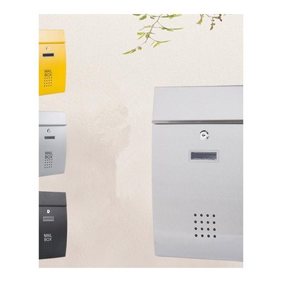 Mail installed on Alwasyme wall, verticallyO blocked mailbox