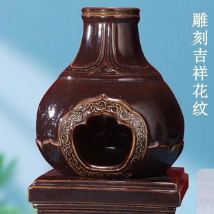 藏式烟供香d炉耐高温陶瓷熏香炉香盘藏香粉炉施食煨桑烟供盘烟供