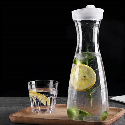 Plastic Water Pitcher Tranxsparent Water Carafe for Coffee J