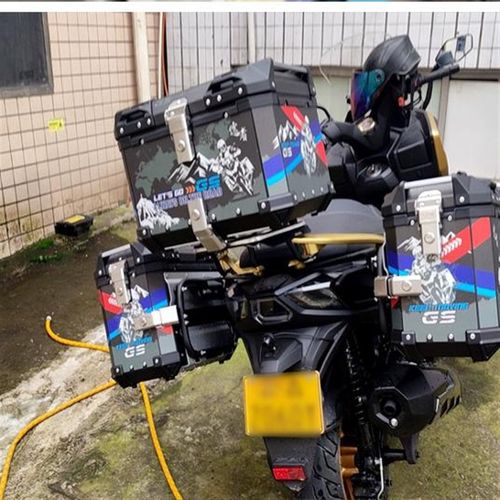 适用于光阳赛艇Sl250边箱架铝合金两箱工具箱储物箱三箱后备箱